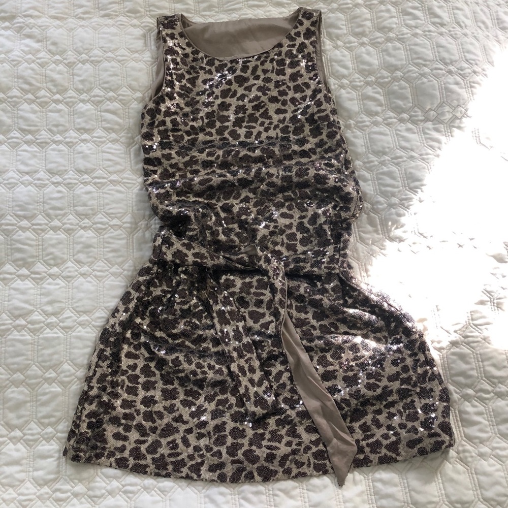 Love Moschino sequin dress animal print